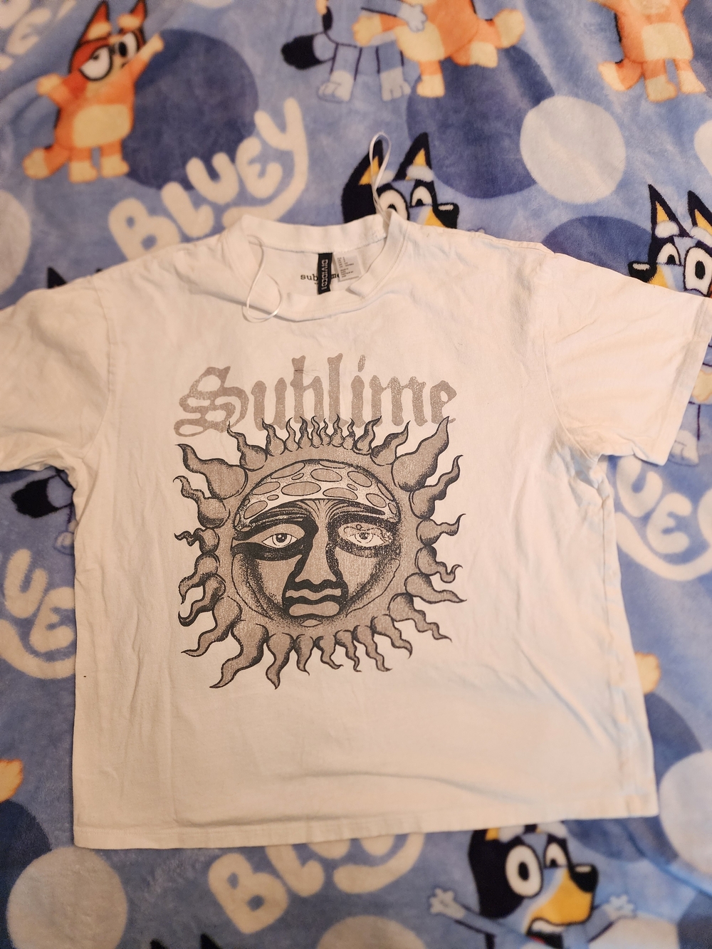 Divided White Sublime Band T SHIRT UNISEX Size Small